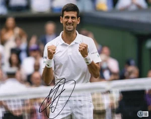 Novak Djokovic Signed Autograph 11x14 Photo Photograph - Tennis GOAT Beckett COA - Picture 1 of 4