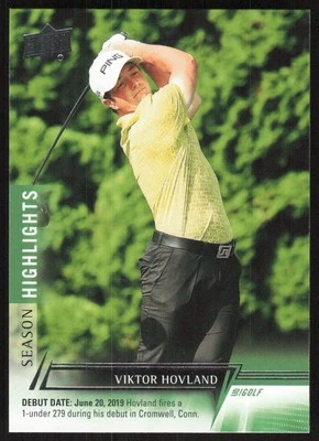 2024 Upper Deck Golf Viktor Hovland Season Highlights Card #65 - Image 1 of 2