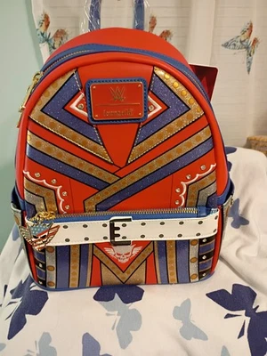 Mochila Cody Rhodes WWE Mini Loungefly NUEVA CON ETIQUETAS WWE American Nightmare Glitter Foto 1 de 4