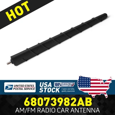 Ajuste para FIAT 500 2012-2017, mástil de antena de radio negro OEM repuesto 68073982AB Foto 1 de 4