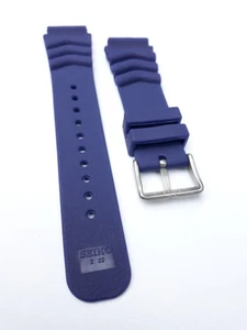 Divers 22mm silicone rubber Watch Strap z22 in BLUE Seiko SKX007 SKX009 Prospex - Picture 1 of 2