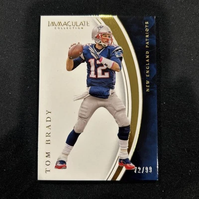 2016 Immaculate 29 Tom Brady 72/99 - Image 1 of 2