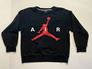 Michael Jordan Air Sweatshirt Boys M 10-12 Jumpman Fleece Crew Neck Basketball - Picture 1 of 14