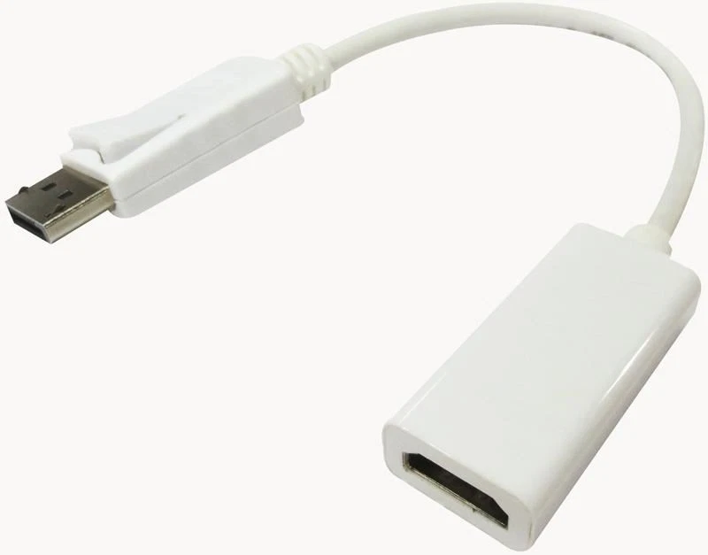 PRO SIGNAL Adattatore DisplayPort 1.2 a HDMI, 4K, 0,2m, Bianco - Immagine 1 di 1