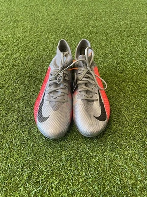 Nike Mercurial Superfly 7 Pro Cleats Size 6.5 - Silver/Red - Image 1 of 4