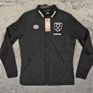 West Ham 2024/2025 Black Thermal Training Jacket *BNWT* Umbro Medium M Betway - Picture 1 of 10