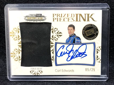 Carl Edwards 2012 Press Pass Showcase Racing Prized Pieces Ink #5/25 - Image 1 of 2