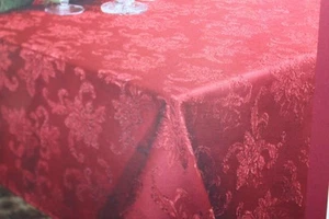 CHRISTMAS SYMPHONY JACQUARD TABLECLOTH-SILVER 60x120 - Picture 1 of 1