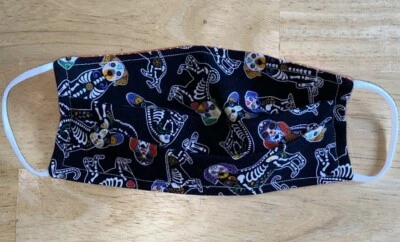 Handmade Adult Cloth Face Mask Washable Reusable Reversible Cotton pick design - Image 1 of 3