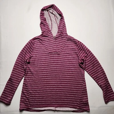 Sudadera con capucha de felpa de manga larga St John's Bay Active para mujer talla XL púrpura metálico G7 Foto 1 de 4
