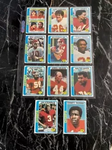 1978 Topps Football Kansas City Chiefs Team Set 11ct Emmitt Thomas - Bild 1 von 2