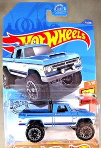 2020 Hot Wheels #152 Hot Trucks 7/10 '70 DODGE POWER WAGON Blue-White w/Gray Rim - Picture 1 of 5