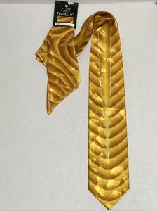 Fratello Men's Tie Hanky Set MUTI COLOR  100% Polyester NWT  - Picture 1 of 2