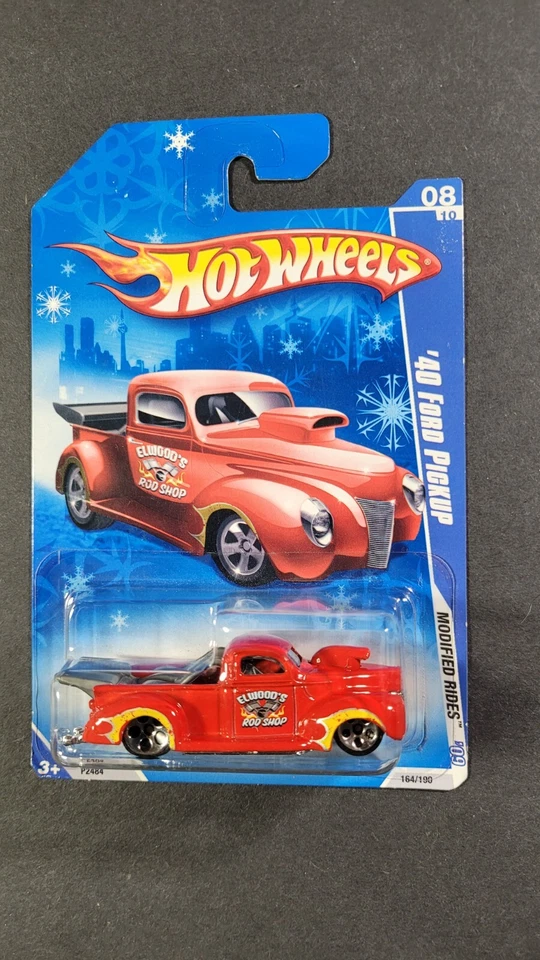 Mattel Hot Wheels 2009 Modified Rides '40 Ford Pickup #8/10 SNOW FLAKE variation - Image 1 of 1