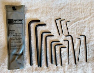 Craftsman 14-piece metric hollow set screw key assortment 46684 - Picture 1 of 1
