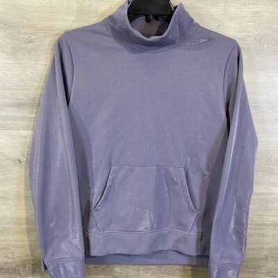 Under Armour Pullover Womens Large Fleece Mock Neck Gorpcore Metallic Outdoor - Image 1 of 4