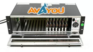 Evertz 500FR Exponent Frame w/ 7x 520DD-AESU Dolby E/AC-3 Decoder 1x PS - Picture 1 of 8