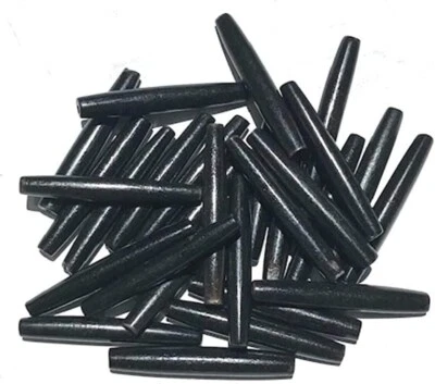 Genuino Pipa de Pelo Hueso NEGRO 4 tamaños 100 piezas Pipa de Pelo Gargantilla Cuentas Foto 1 de 2