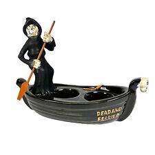 Yankee Candle Holder Boney Bunch 2012 Grim Reaper Boat Dead And Ferried 6.5"