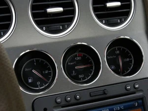 For Alfa Romeo 159  Polished Aluminum Chrome Dial Rings  Oil / Temp / Fuel  3pcs - Picture 1 of 13