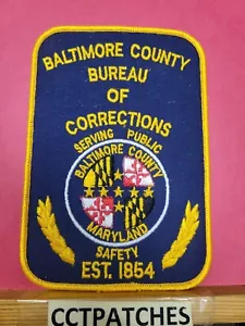 BALTIMORE COUNTY, MARYLAND BUREAU OF CORRECTIONS SHOULDER PATCH MD - Picture 1 of 2