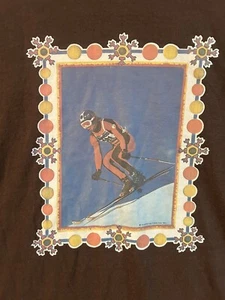Vintage 1978 Ski T Shirt  Single Stitch  42-44 Large - Picture 1 of 8
