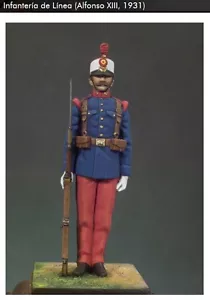 ANDREA MINIATURES KSE-004 - LINE INFANTRYMAN (ALFONSO XIII, 1931) - 54mm METAL - Imagen 1 de 6