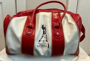 Vintage Ben Hogan Golf Tour Duffle Travel Gym Bag Red White Blue Vinyl - Picture 1 of 11