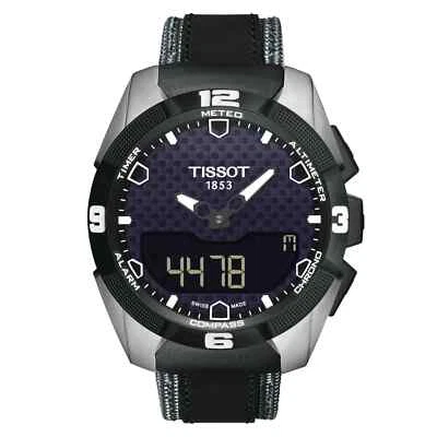 Reloj Hombre Tissot T-Touch Expert Solar Analógico-Digital Titanio Cuero NEGRO NUEVO Foto 1 de 4