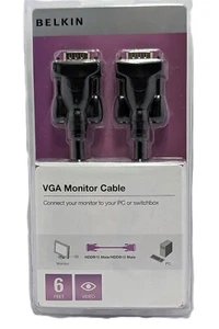 Belkin 6' VGA/SVGA Monitor Cable New in Package - Picture 1 of 2