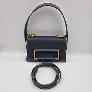 Oroton Edith Black Genuine Leather Small Day Bag Shoulder Baguette Purse - Picture 1 of 10