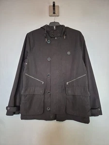 PRETTY GREEN BLACK PARKA COAT JACKET MENS SIZE XL GENUINE - Picture 1 of 9