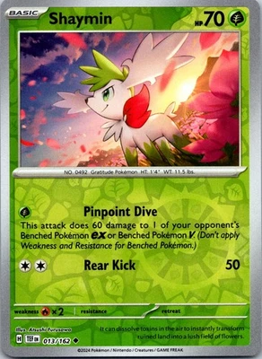 Shaymin Reverse Holo Uncommon SV05: Temporal Forces 013/162 NM - Image 1 of 2
