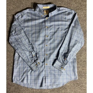 LL Bean Trim Fit knitterarm blau Langarm Button Down Hemd Herren Large - Bild 1 von 7