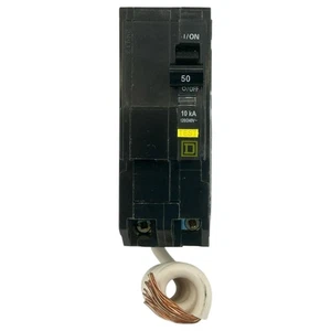OPEN BOX Square D QO250GFI QO Ground Fault Circuit Breaker 2 Pole 50A 120/240V - Picture 1 of 6