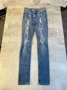 Hollister Junior Damen 24 Distressed Stretch Skinny Jeans 31" Schrittlänge - Bild 1 von 13