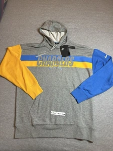 Nike Los Angeles Chargers Heritage Felpa con Cappuccio Grigio Uomo Taglia L Pullover NKBV-53AB Nuova con etichette - Foto 1 di 12