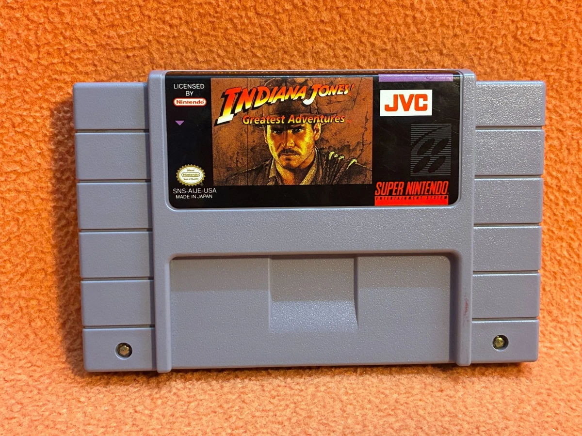 Nintendo SNES Indiana Jones' Greatest Adventures Video Games for
