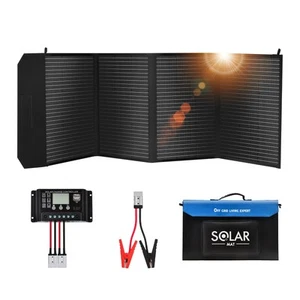 300W Folding Solar Panel Kit Mono Caravan Camping Power Battery 12V W/Controller - Picture 1 of 24