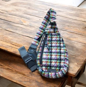 Compact Essential Sling Backpack By Vera Bradley Gingham Plaid MSRP $75 NWOT - Bild 1 von 11