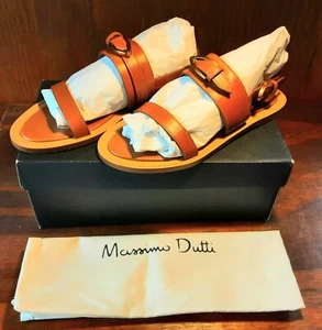 Massimo Mutti braune Damen-Lederriemchensandalen Größe 8 neu im Karton neu im Karton - Bild 1 von 6