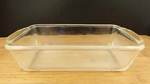 Fire-King 409 1 Quart Clear Glass Loaf Pan - Picture 1 of 8