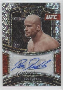 2021 Panini Select UFC Signatures Disco Prizm Bas Rutten #SG-BRT Auto