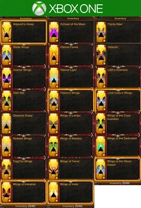 Diablo 3 Xbox One Softcore | All Cosmetics Wings 23 Items | Updated Season 23 - Picture 1 of 1