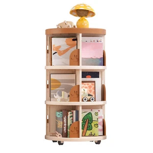 360 Degree Spinning Bookshelf - Kids Room Storage & Organization - Picture 1 of 15
