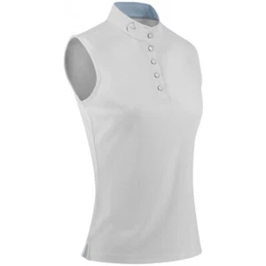 Ekkia EQUITHÈME Damen Turniershirt Mesh-Poloshirt ärmellos white - Bild 1 von 5