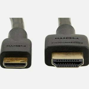 Cable HDMI básico de Amazon 3,0 m (tipo A macho-mini tipo C macho) alta velocidad - Imagen 1 de 7