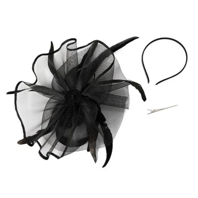 Sombrero Fascinador Mujer De Colección Años 20 50 Diadema para Kentucky Tea Party Derby Sombrero Foto 1 de 4