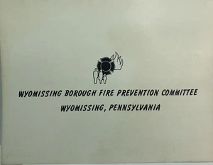 1980-81 Wyomissing Borough, PA Comité de Prevención de Incendios ~ Calendario - Imagen 1 de 7