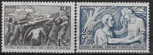 France - 1941 Winter Relief Fund Sg705/6 used - Picture 1 of 1